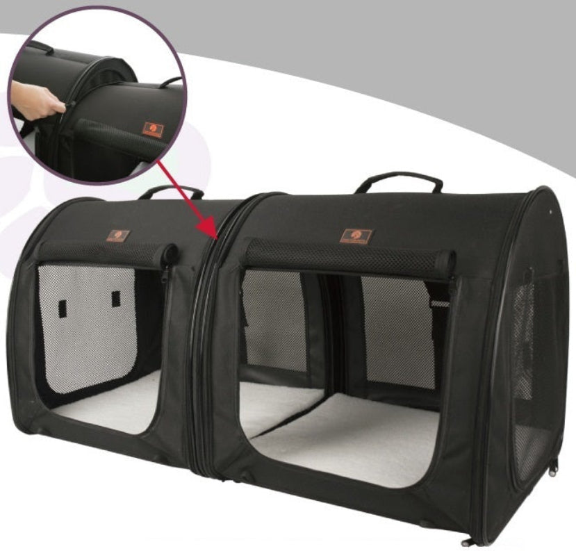 可摺疊雙展示籠