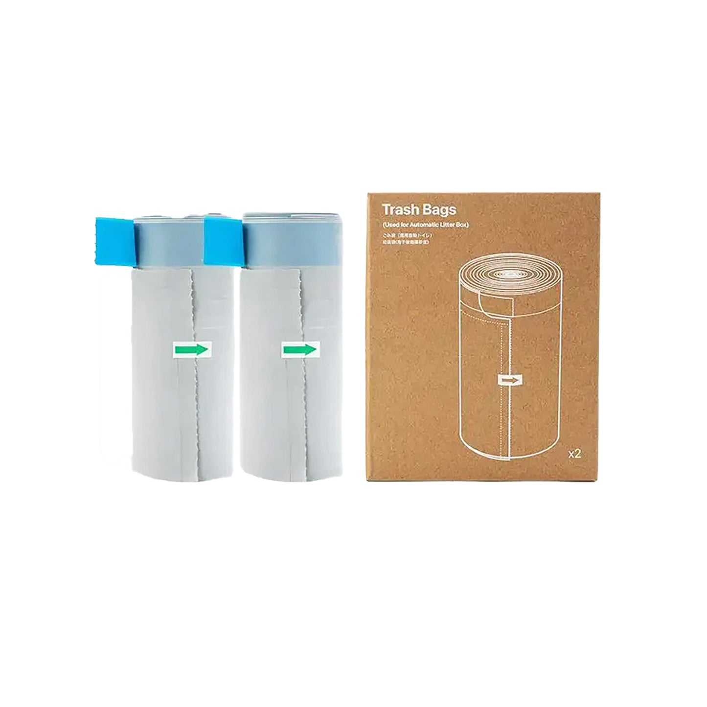 Waste collection bags 15 pieces/roll*2/box