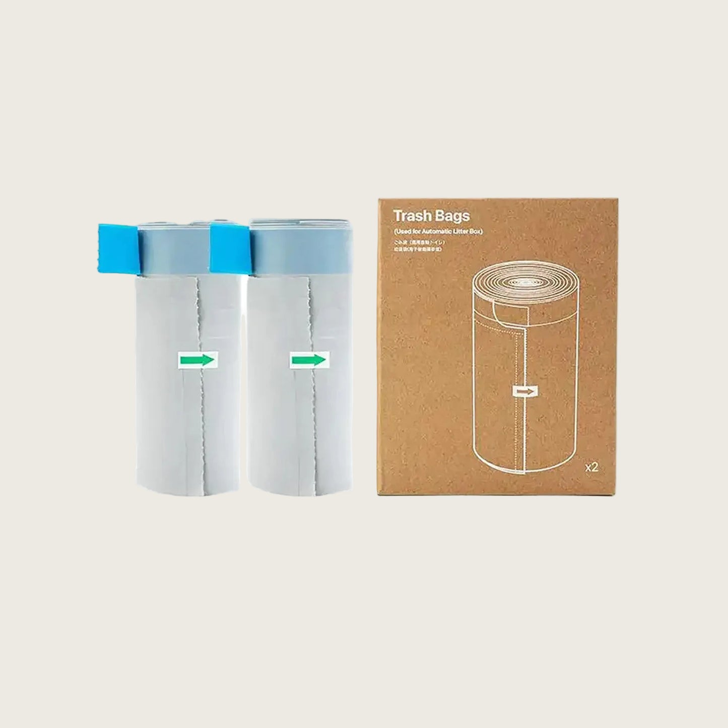 Waste collection bags 15 pieces/roll*2/box