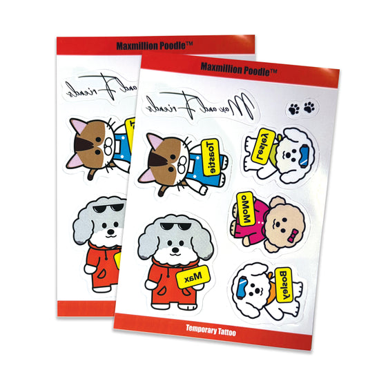 Max and Friends Tattoo Sticker