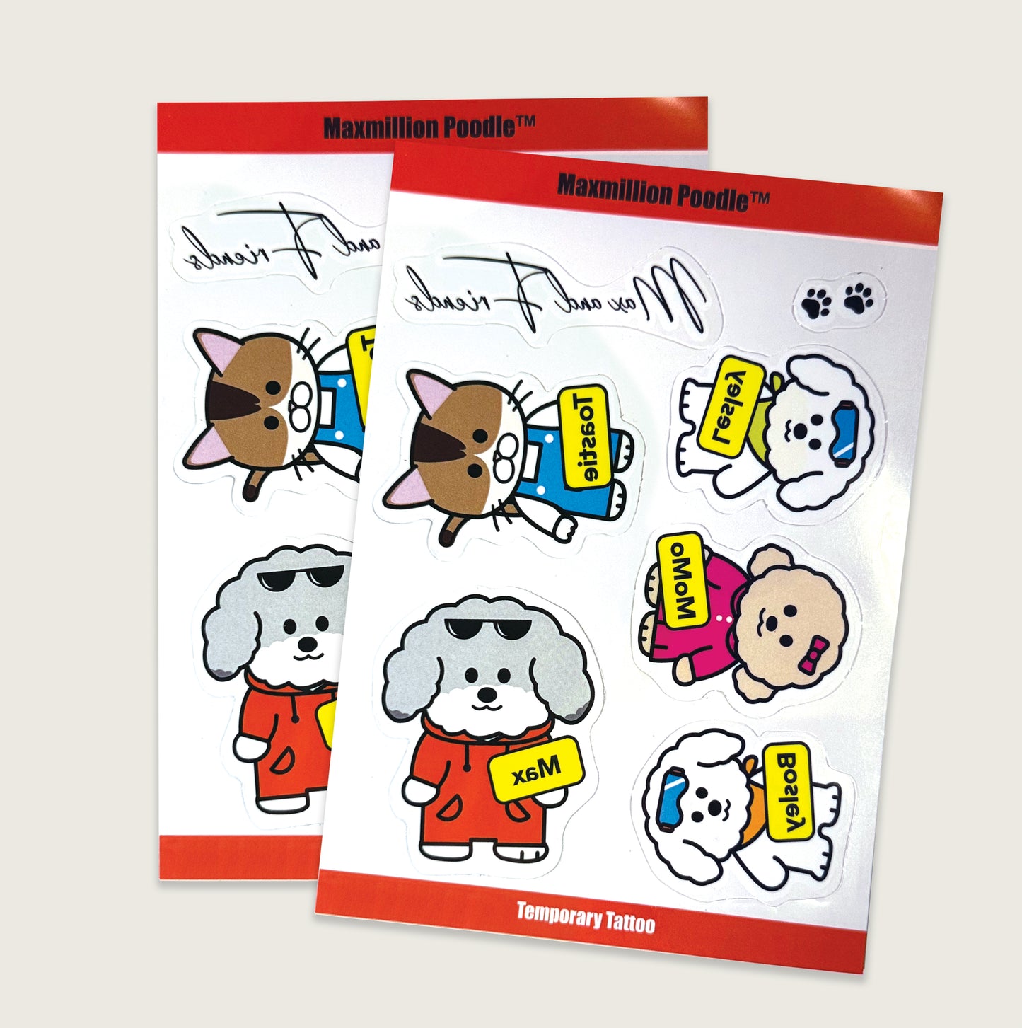 Max and Friends Tattoo Sticker