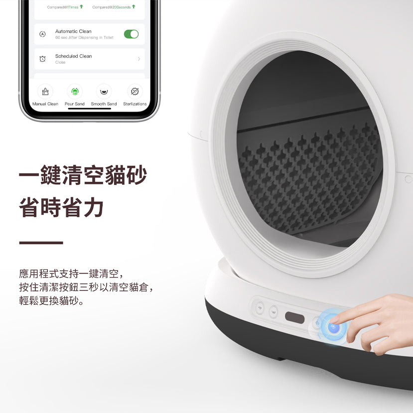 One For Pets WIFI智能滾筒貓砂機