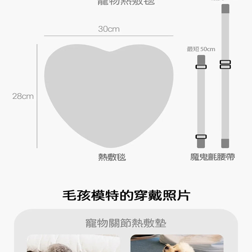 寵物紅外線光療墊-愛心款